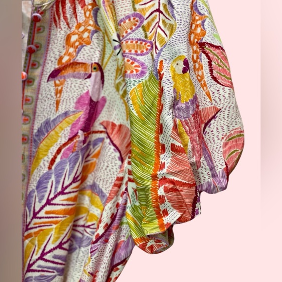 FARM Rio Jungle Dots Tapestry Pearl Romper, L - Picture 7 of 11